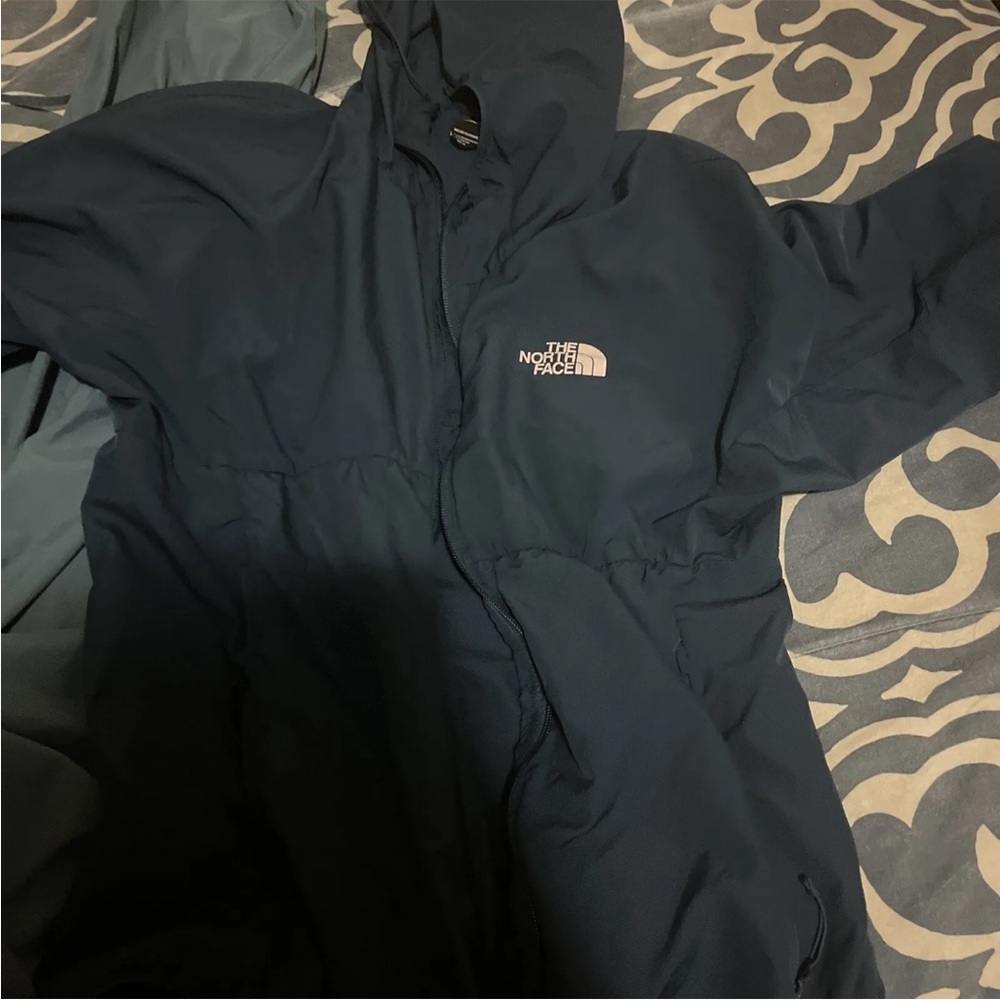 North face Blue rain jacket Size Medium